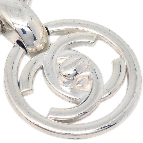 Chanel Turnlock Medallion Chain Pendant Necklace Silver 97P 194576 - Picture 4 of 4